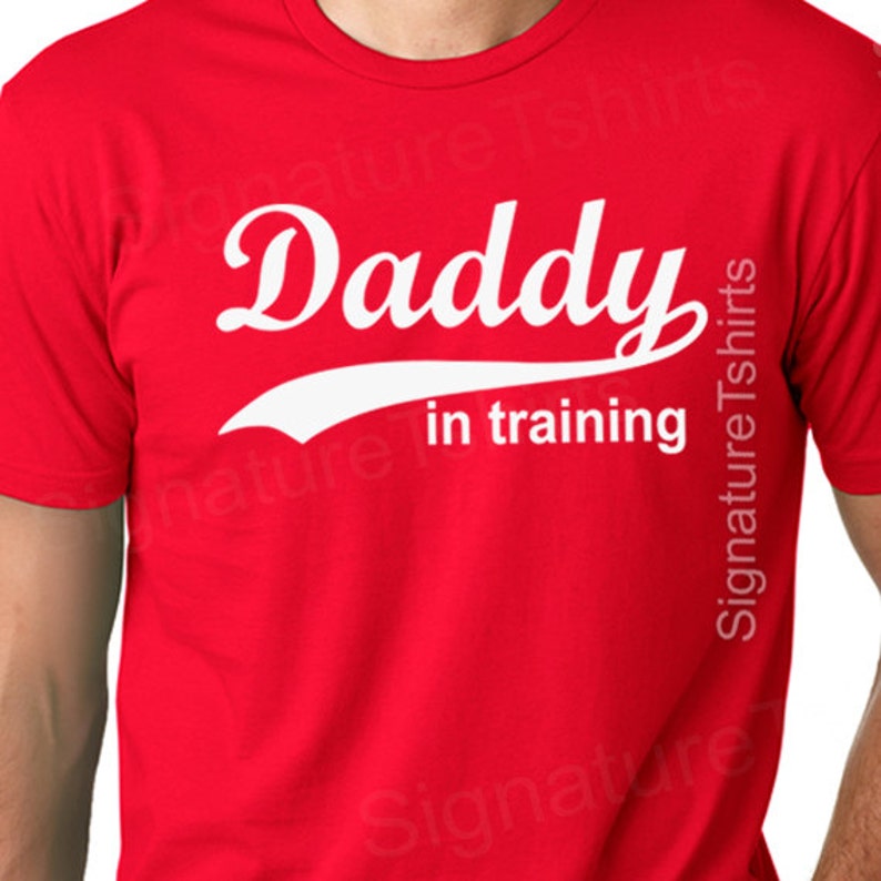 Husband Gift New dad T-shirt Daddy In training Mens T Shirt Funny New baby gift pregnancy announcement womens shirt maternity tee dad to be image 2