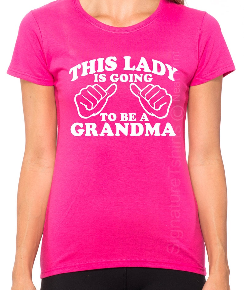 This Lady is going to be a Grandma Womens T shirt New Grandma Valentine's Day Gift Mother's Day Gift shower shirt Grandma to be Tee shirt image 2