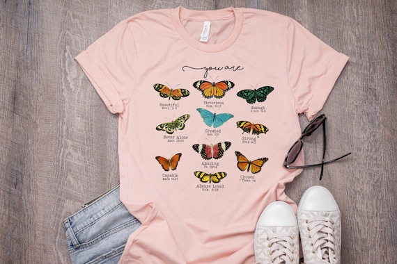 Bible Verse Butterfly T Shirt Bible Verse Butterfly T Shirt