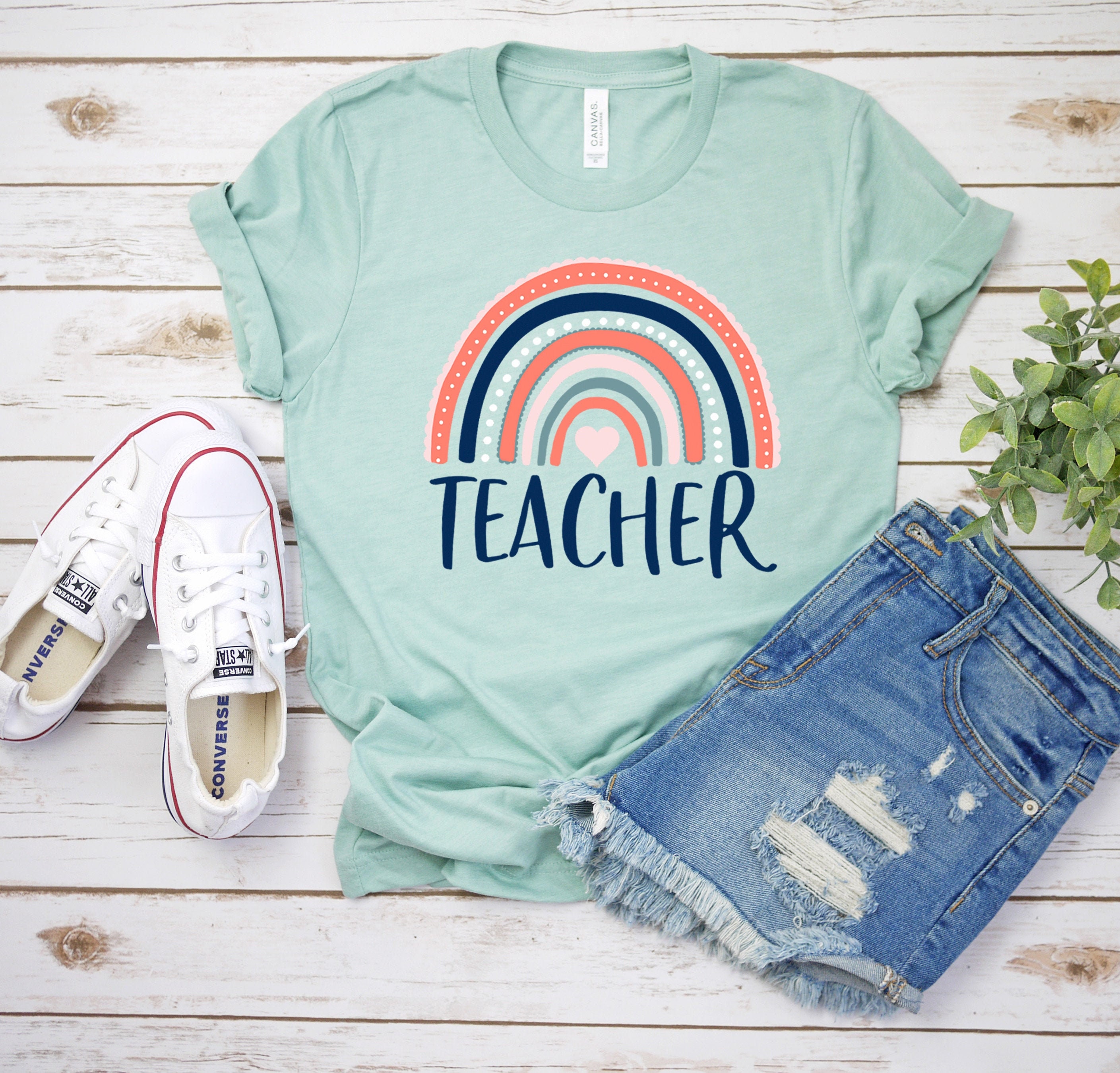 Teacher Rainbow Shirt Gift for Teacher Teacher Appreciation Teacher Shirt New Teacher 1st Grade 2nd 3rd 4th Teaching Graduation Etsy