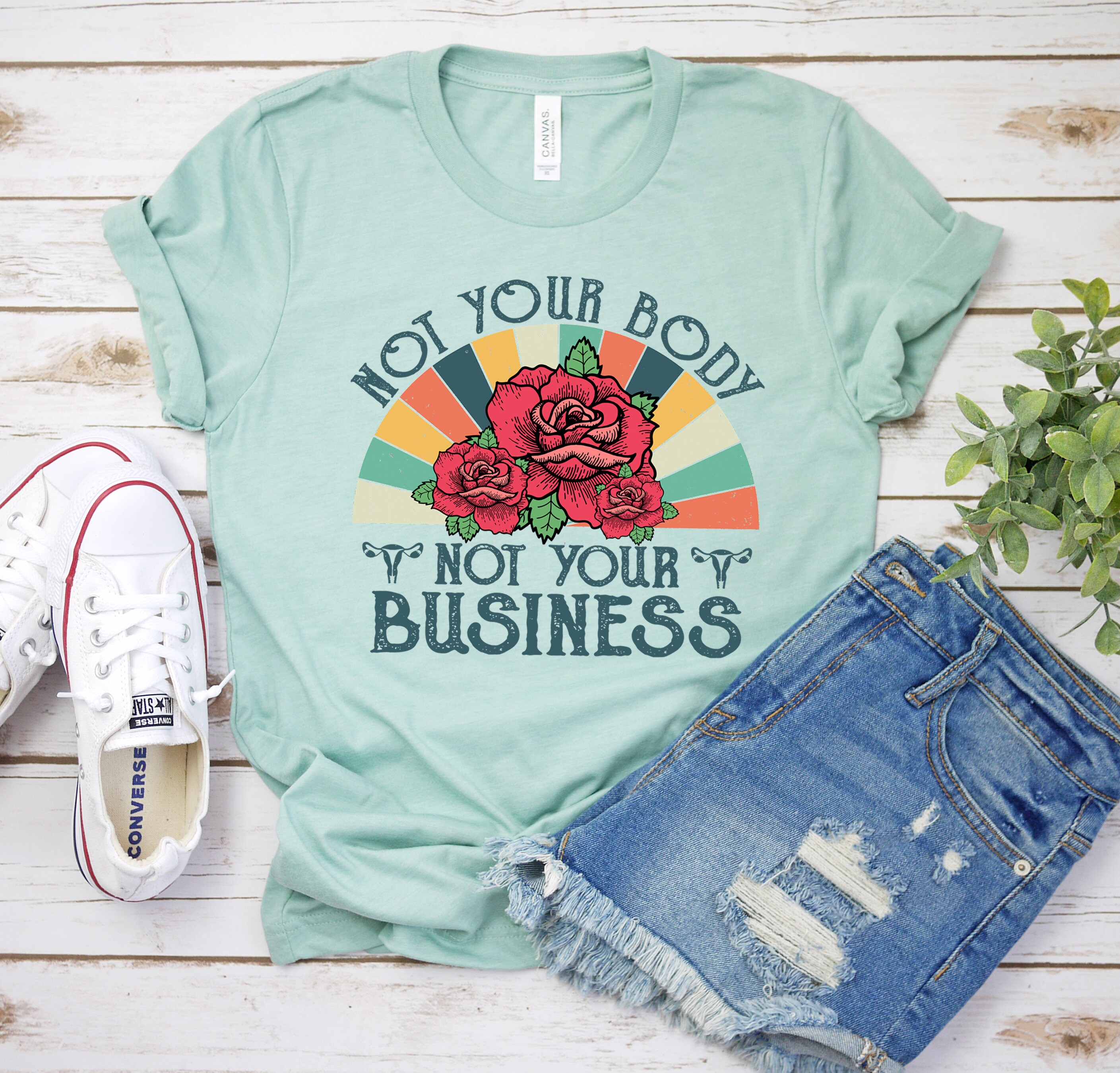 Not Your Body Not Your Business Retro Shirt, Women's Rights