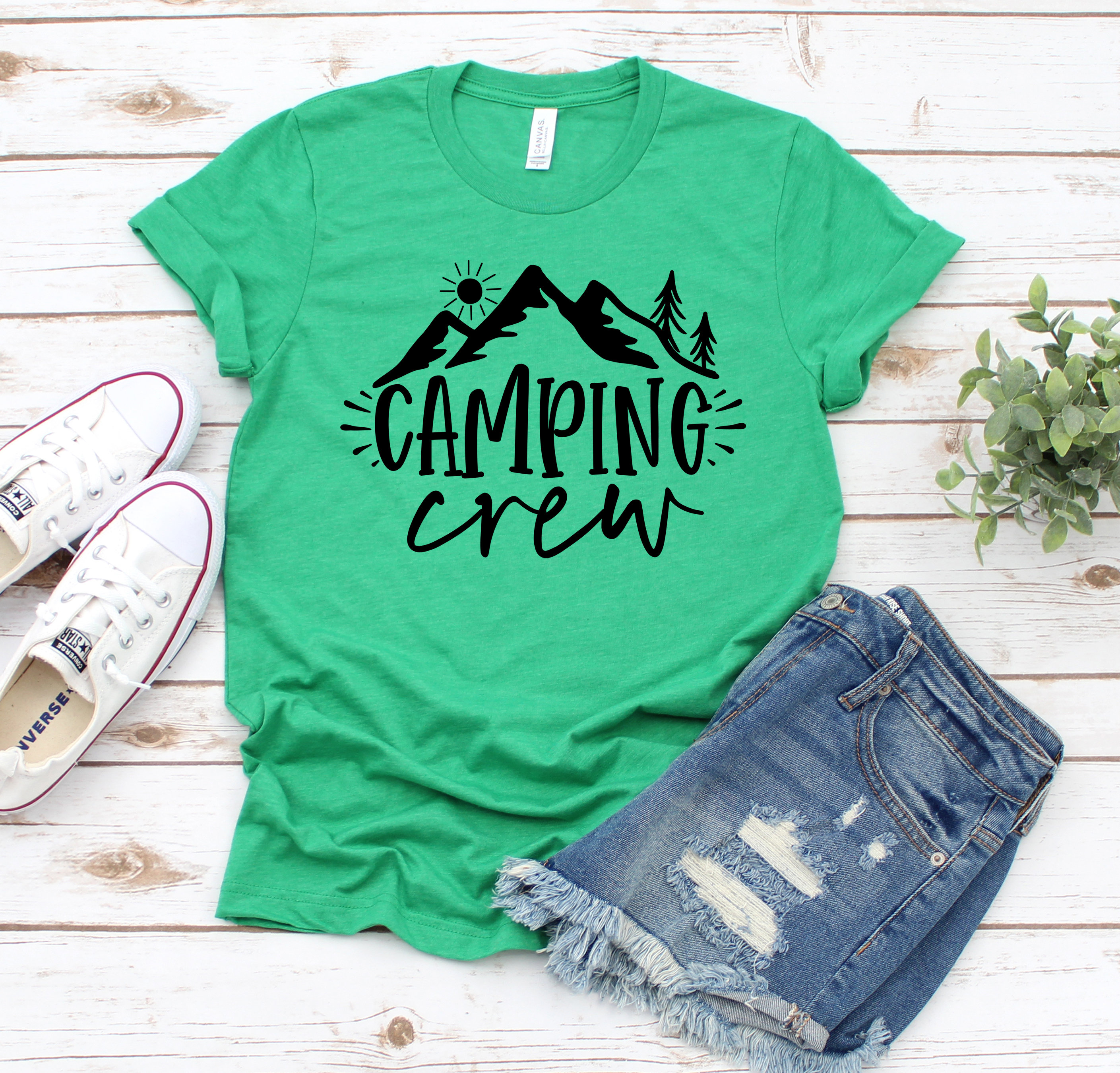 Camping Shirt, Camping Crew Shirt, Happy Camper Shirt, Camping Caravan Shirt, Hiking, Nature Lover Gift, Adventure Shirt,matching Family Tee