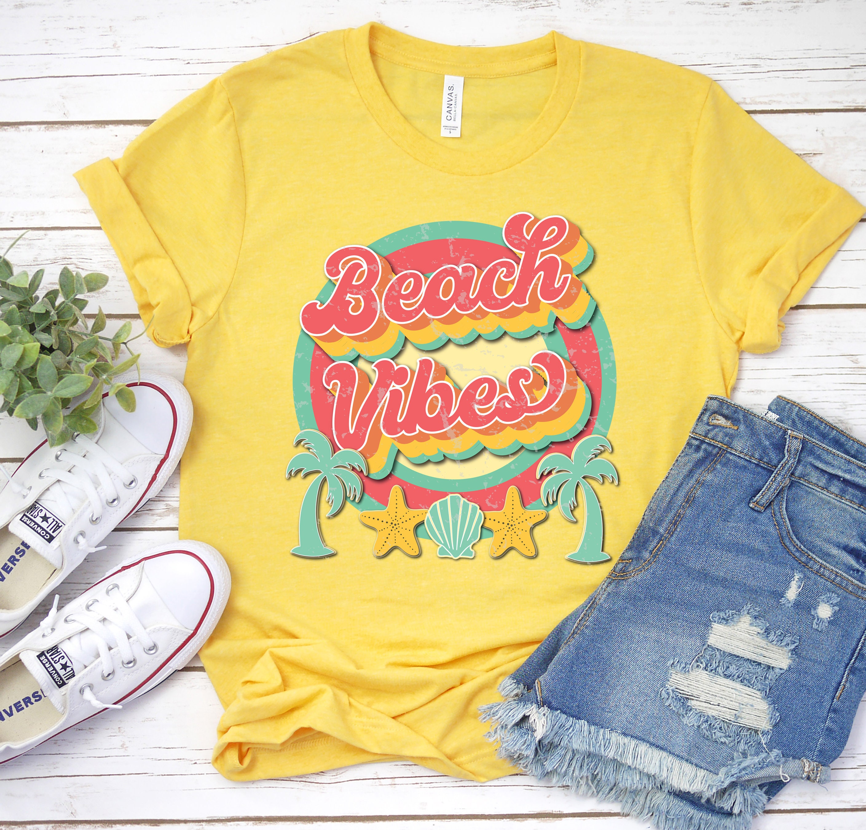 Beach Vibes Shirt Vacay Vibes Vacay Cute Summer Tee Womens | Etsy