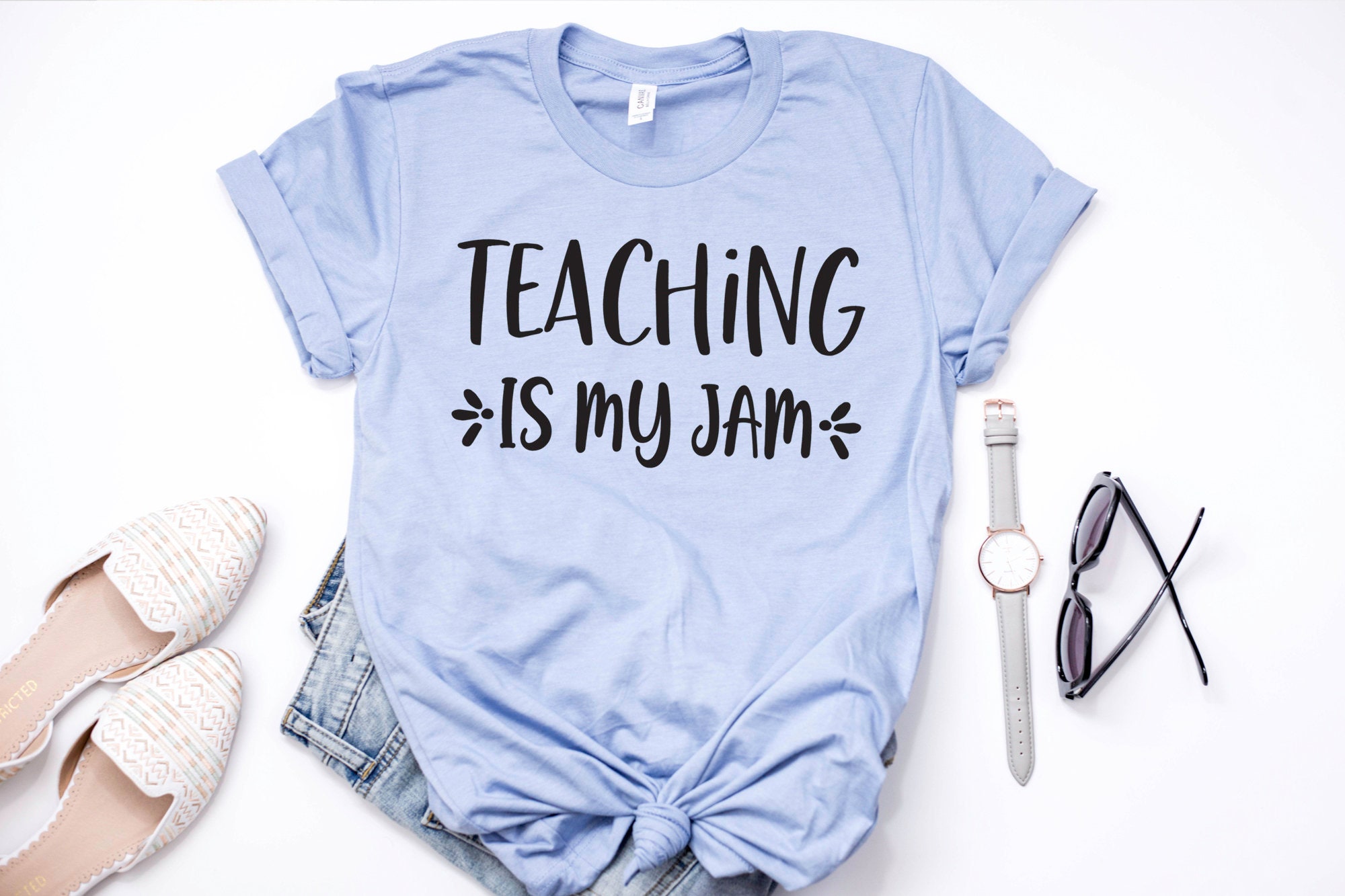Teaching is My Jam Shirt Teacher Shirt Kindergarten Teacher | Etsy