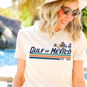 Gulf of Mexico Shirt Gulf Coast Shirt Historical Gulf of Mexico Golfo de Mexico Shirt Gift for Mexico Lover Gulf of Mexico Gift Protest tee Natural