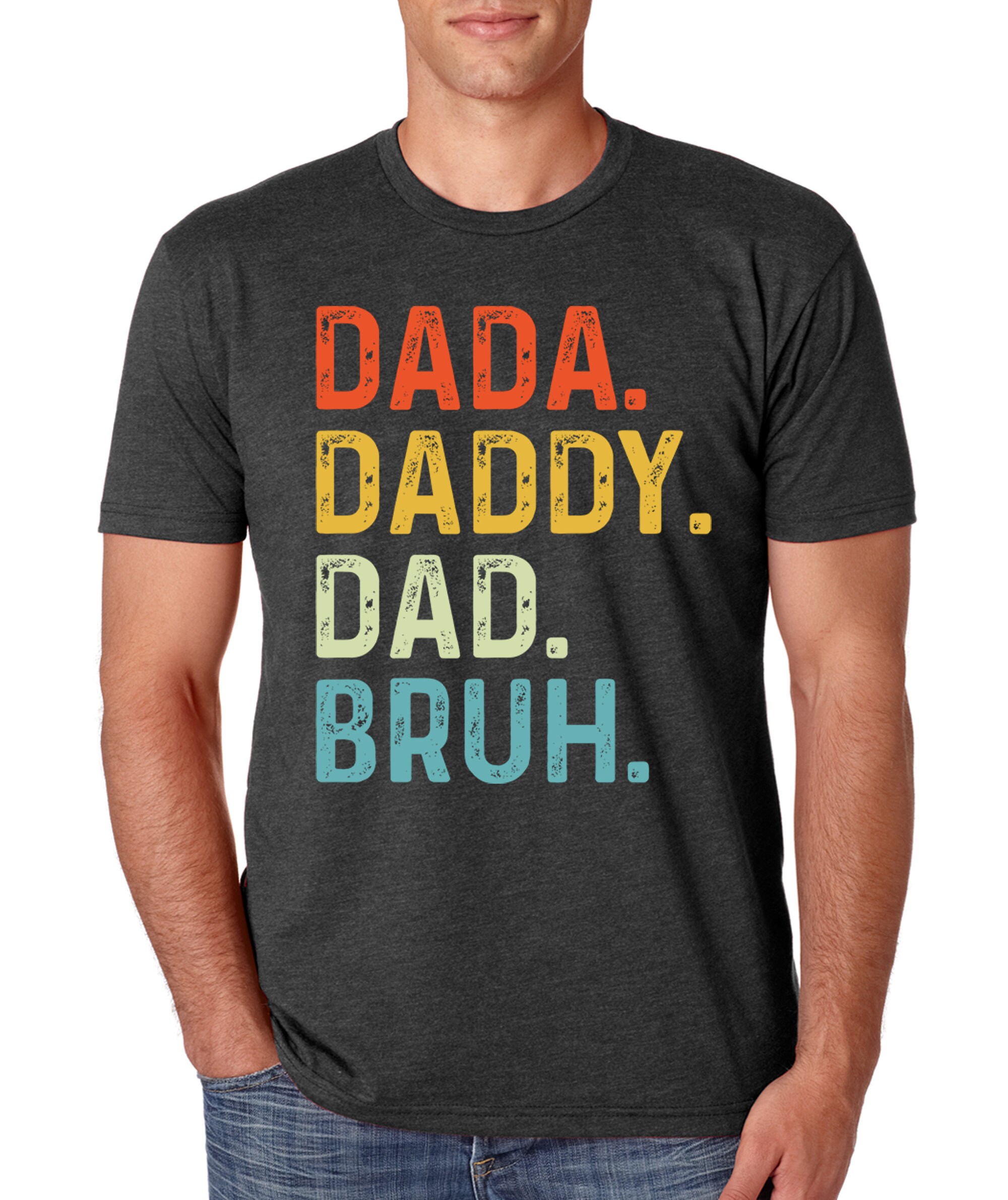 Custom Date Text Funny Gift for Father's Day Custom Men's All Over Print T-shirt Casual Short Sleeve Tee Shirts DA DA Est