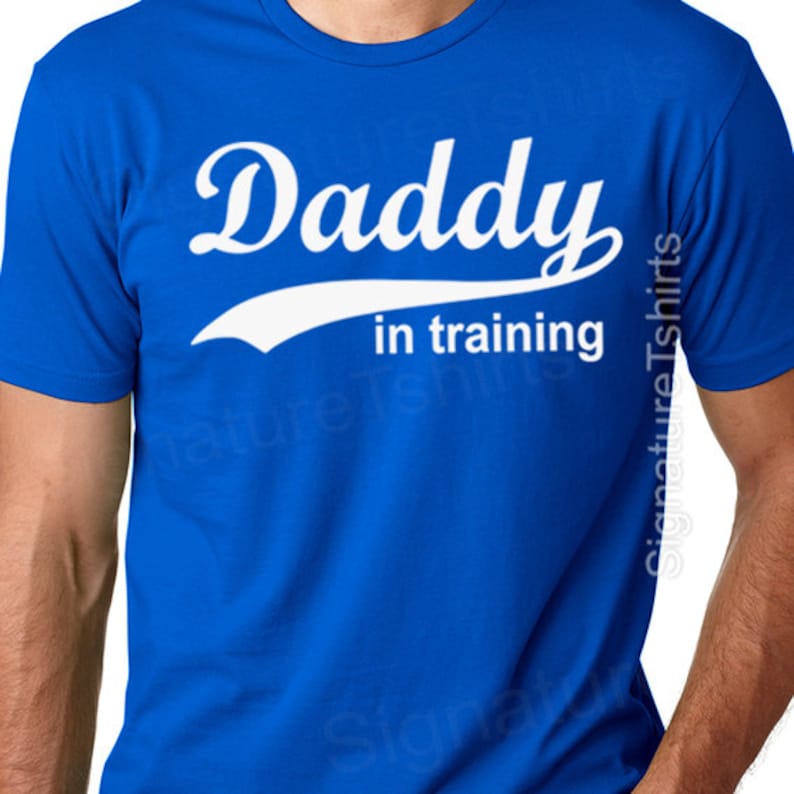 Husband Gift New dad T-shirt Daddy In training Mens T Shirt Funny New baby gift pregnancy announcement womens shirt maternity tee dad to be image 1