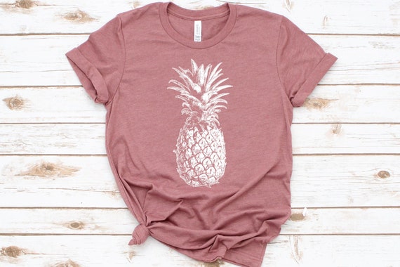 Camisa de piña camisas las mujeres camisetas - Etsy México