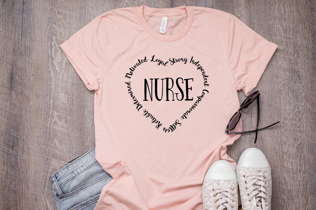 Nursing Heart Nurse Shirt Nursing School Tee Nurse Shirt - Etsy