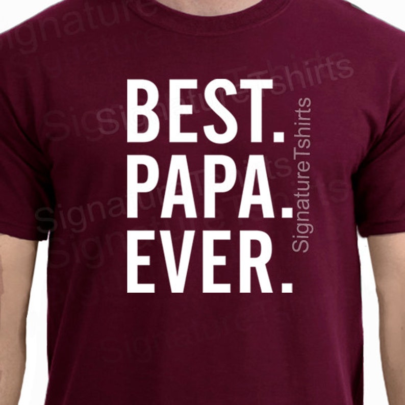 Papa Best Papa Ever Mens T Shirt Fathers Day Gift Husband Gift Funny T-shirt Funny Shirt Men Gift for Him Best Papa Shirt Gift image 5