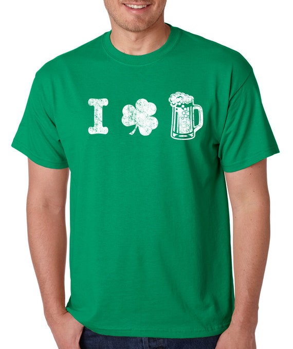 I Love Beer Shirt St Patricks Day Irish Shamrock T-Shirt I Love Beer Shirt St Patricks Day Irish Shamrock T-Shirt