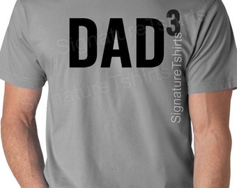Fathers Day Gift DAD 3 4  5 6 Personalized T Shirt Mens t shirt tshirt for New Dad Awesome Dad Funny Husband Gift T shirt Dad Gift