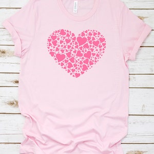 Hearts Valentines Day Shirt, Valentines Day Shirts For Women, 3D Heart Shirt, Valentines Day Gift, Cheetah, Cute Valentines Shirt for Women bild 2