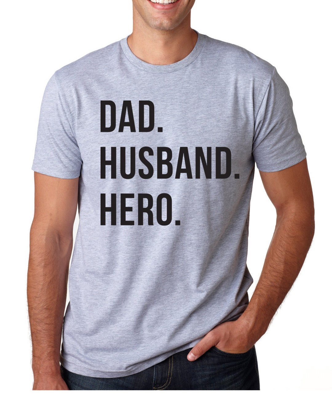 Dad Husband Hero T-shirt Birthday Gifts for Husband, Mens Shirt ...