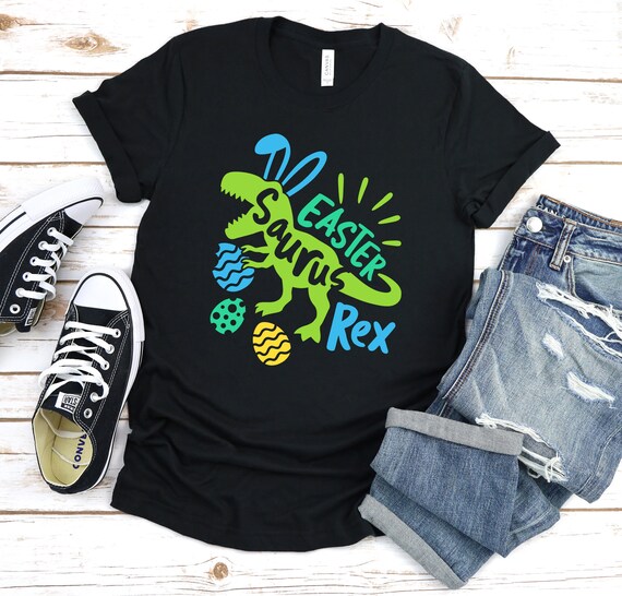 Easter Saurus Rex Shirt, Easter Shirt, Kids Easter Shirt, Cute