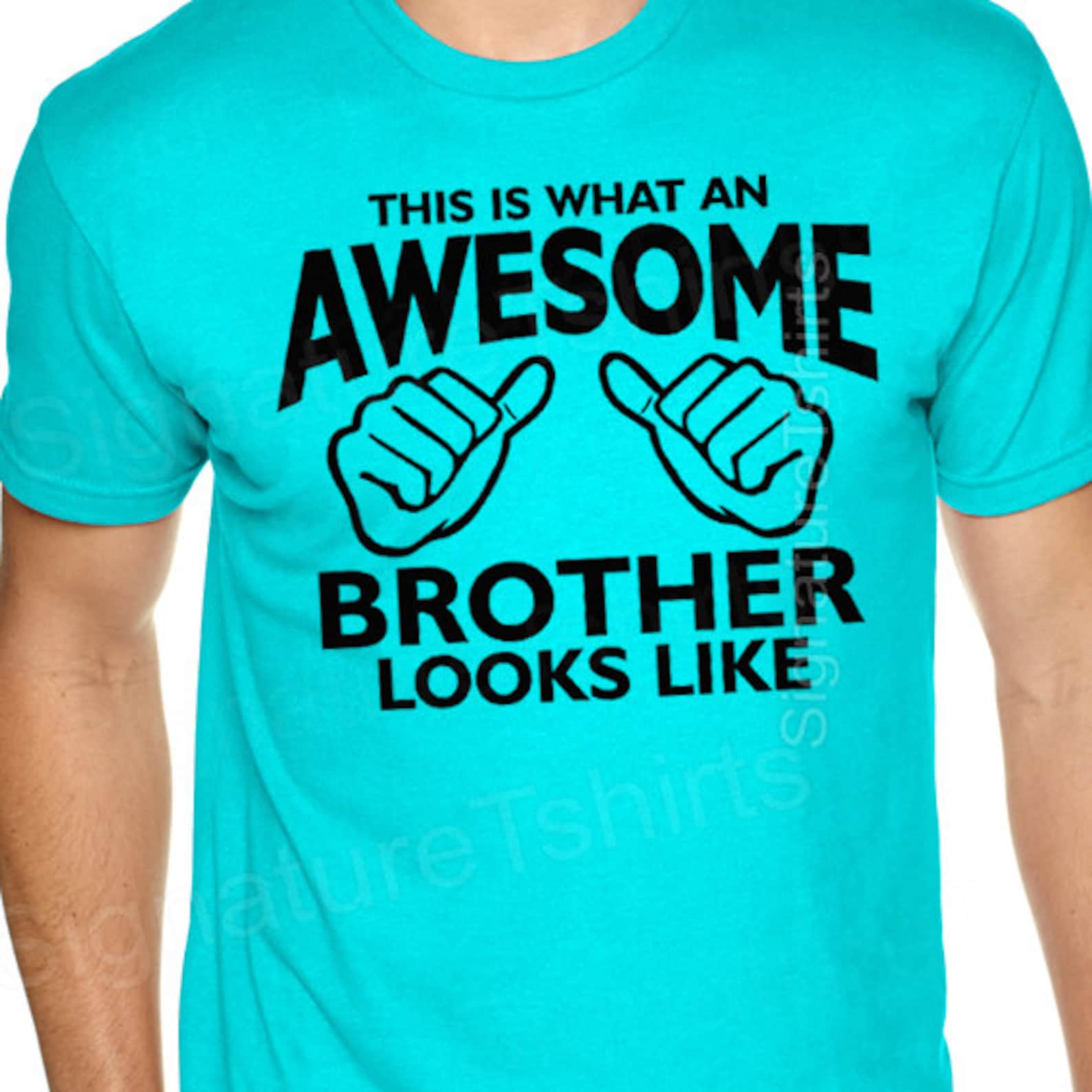 Awesome Brother Shirt Funny Mens T Shirt Gift for Brother Etsy