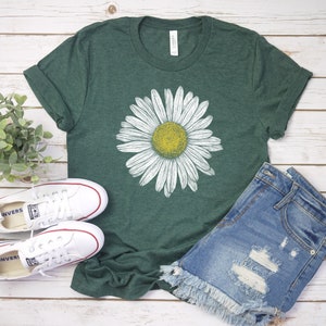 Daisy shirt, Wildflower Shirt, floral t-shirt, Sister Gift, boho shirt, Summer Shirt, Women Shirt, Flower Shirt, Spring flower