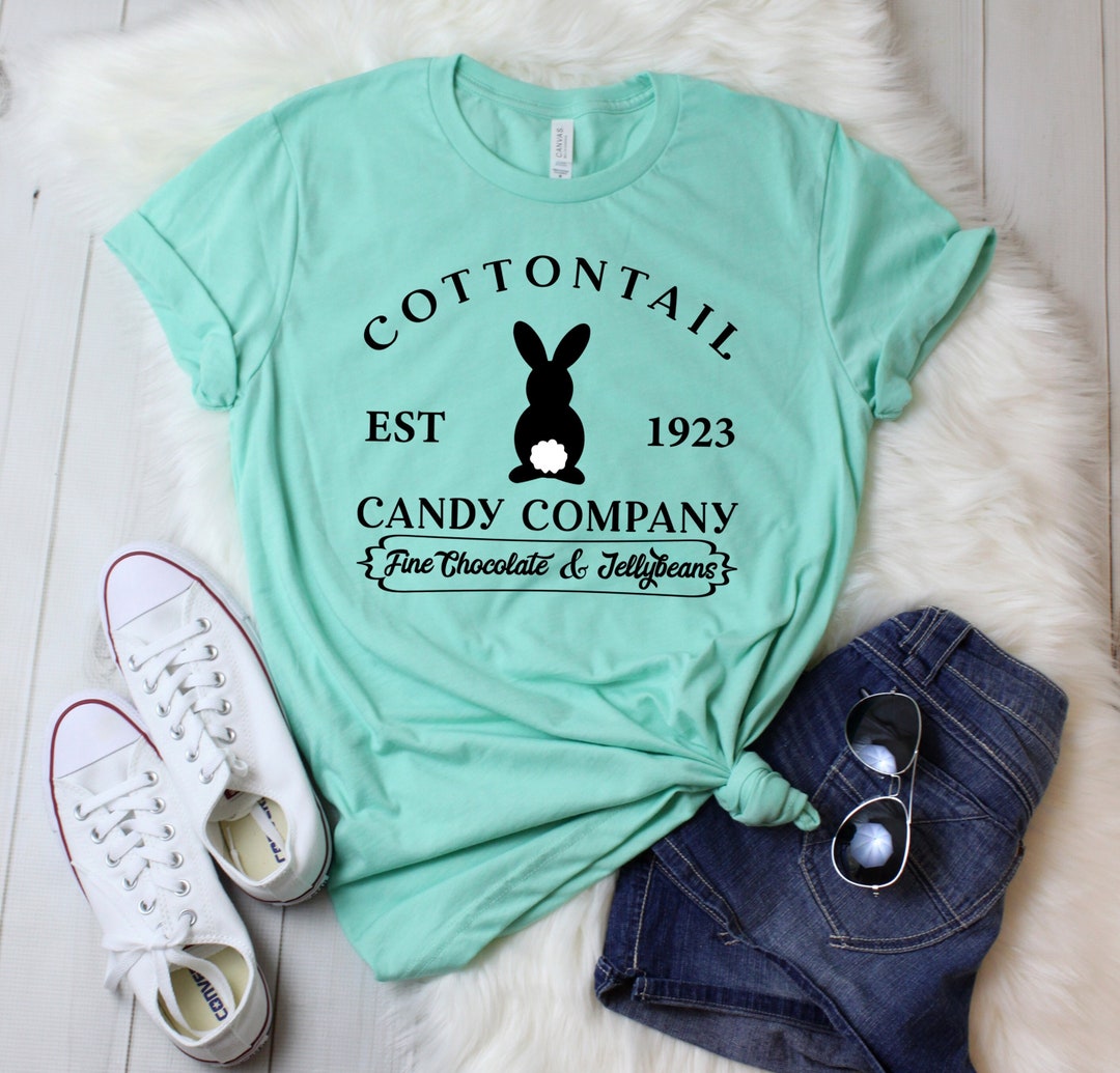 Cottontail Candy Company Easter Shirt, Easter Shirt for Woman, Easter
