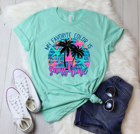 Vacay Mode Tropical Graphic T Shirt Colorful Palm Trees Vacay Mode Tropical Graphic T Shirt Colorful Palm Trees