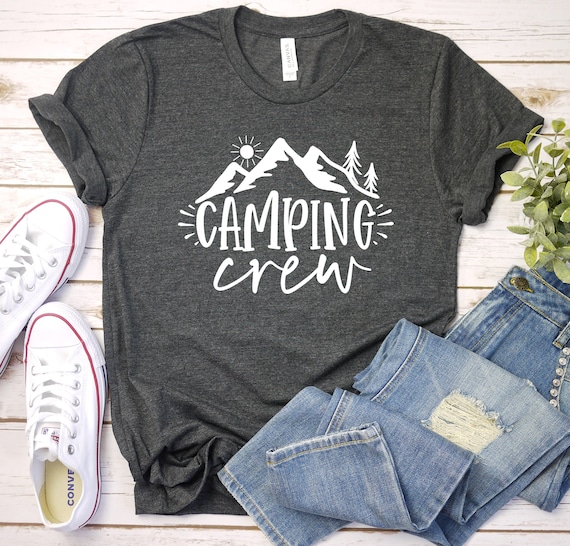 Camping Crew Shirt, Adventure Camping Shirt, Mountain Camping T