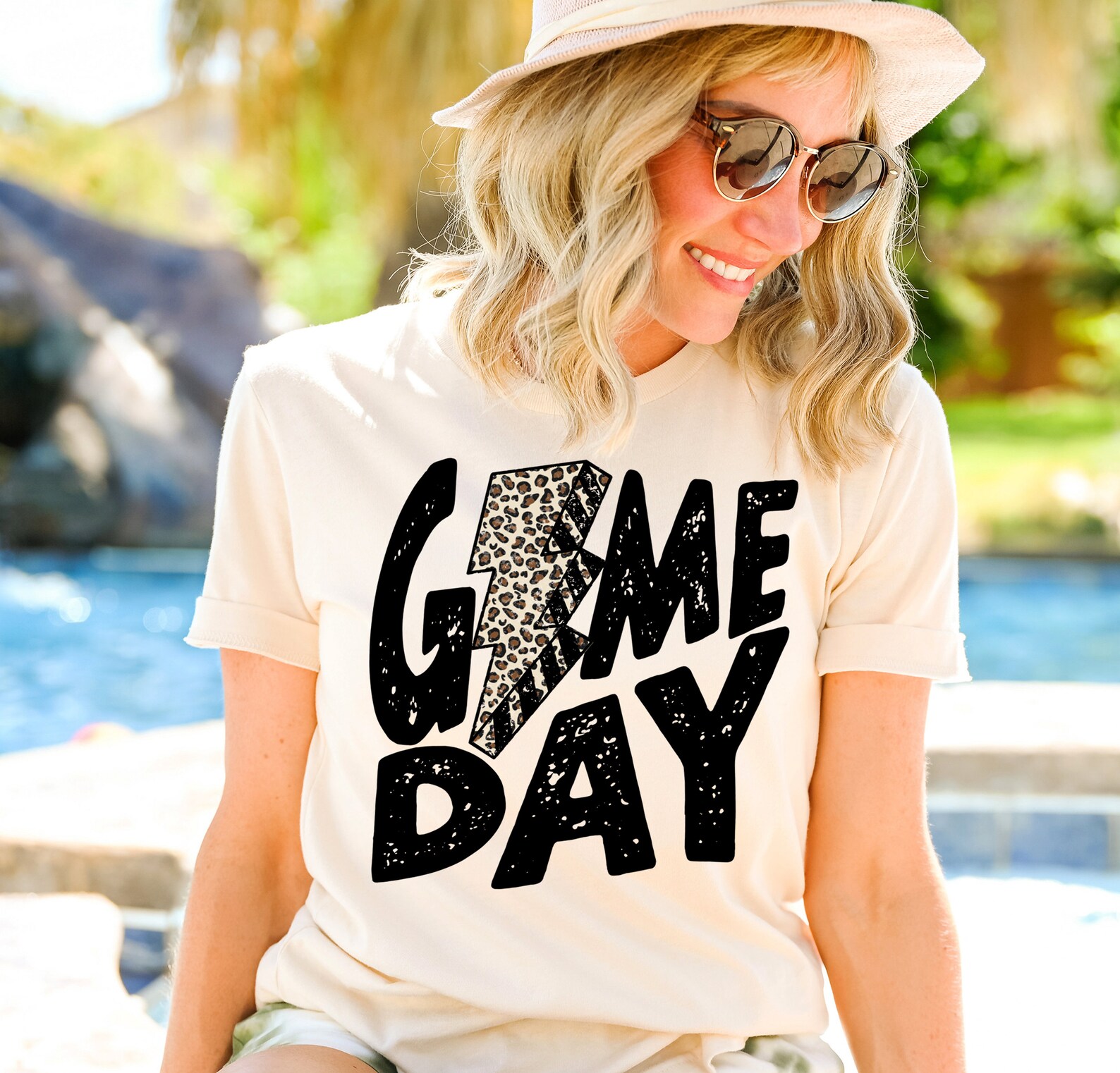 Game Day Cheetah Lightning Bolt Sweater