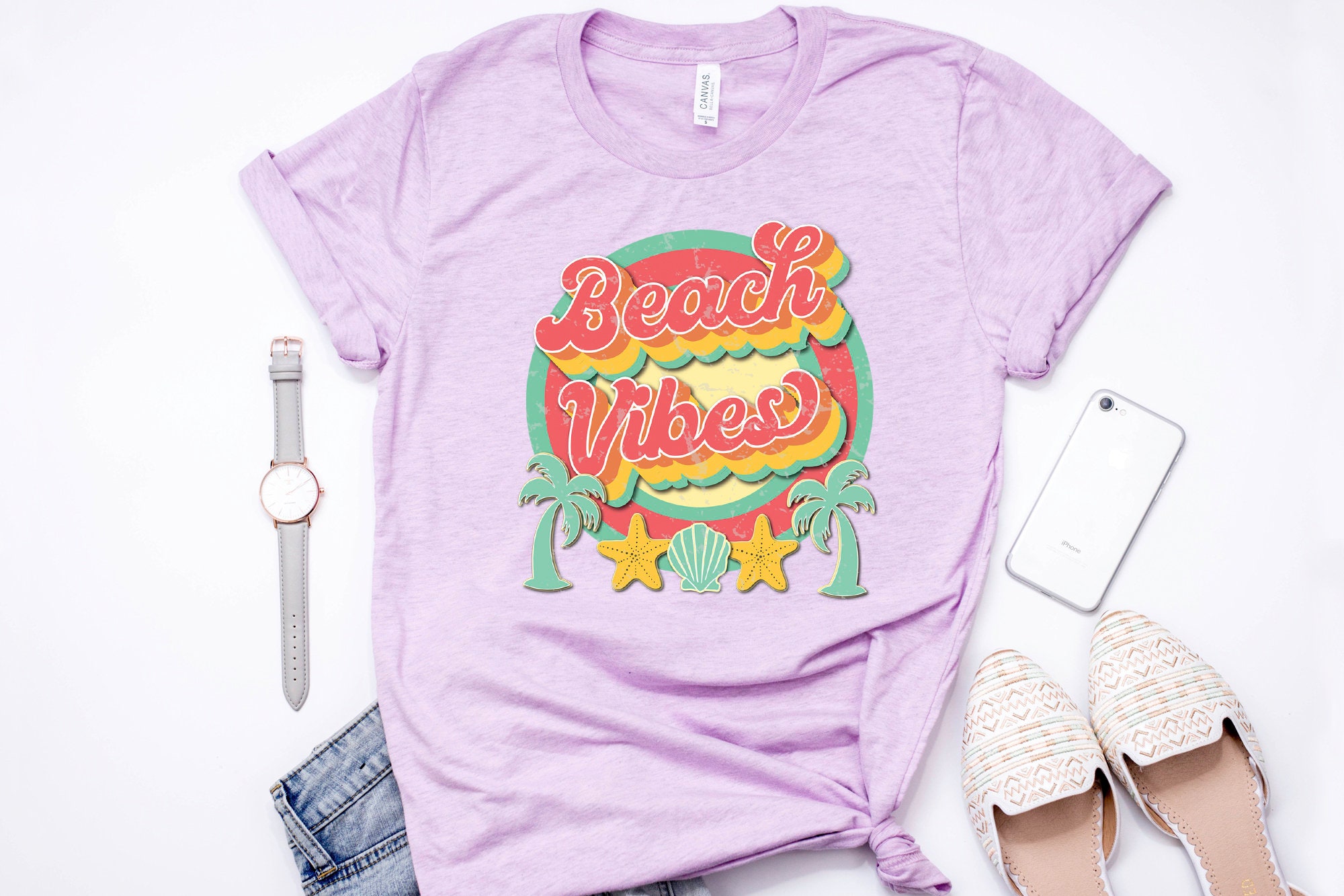 Beach Vibes Shirt Vacay Vibes Vacay Cute Summer Tee Womens | Etsy