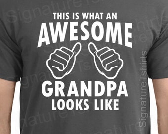 This Is What An Awesome Grandpa Looks Like T Shirt tshirt shirt Christmas Gift new grandpa baby announcement grandparents day proud grandpa