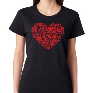 Heart Valentine&#39;s Shirt - Valentine&#39;s Tee - Women&#39;s Valentine&#39;s Shirt - Cute Valentines Shirt Girlfriend - Teacher Valentine&#39;s Tee