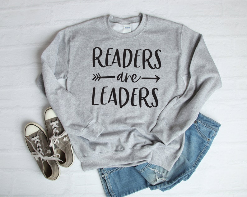 Readers Are Leaders Sweatshirt Teacher Gift Teacher T-Shirt Elementary School Teacher Shirt School Teacher Shirt Christmas Gifts image 1