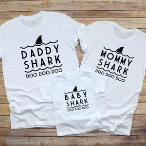 Mommy Daddy Baby Shark DO DO DO Matching Shirts Matching Mommy - Etsy