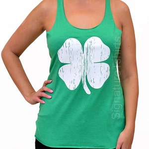 St. Patrick&#39;s Day Tank Top. Shamrock. Shamrock Tank. Shamrock Shirt. Shamrock Tee. St. Patrick&#39;s Day. Holiday Tanks. Holiday Shirts. Green.