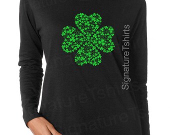 St Patricks Day LONG SLEEVE tee Unisex shirt Shamrock Irish St Patty's day t-shirt