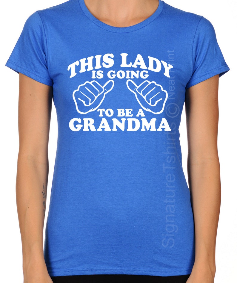 This Lady is going to be a Grandma Womens T shirt New Grandma Valentine's Day Gift Mother's Day Gift shower shirt Grandma to be Tee shirt image 4