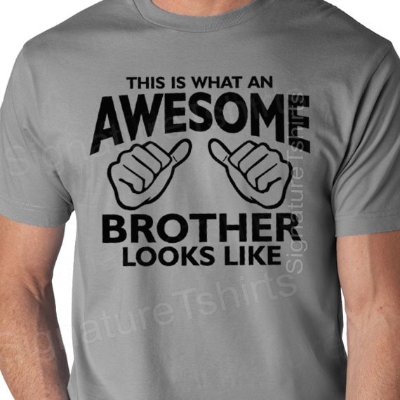 kolbøtte delikatesse Ældre borgere Awesome Brother Shirt Funny Mens T Shirt Gift for Brother - Etsy