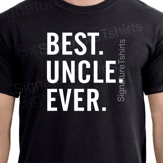 Best Uncle Ever Mens Adult T-Shirt Family Christmas Awesome Uncle Gift