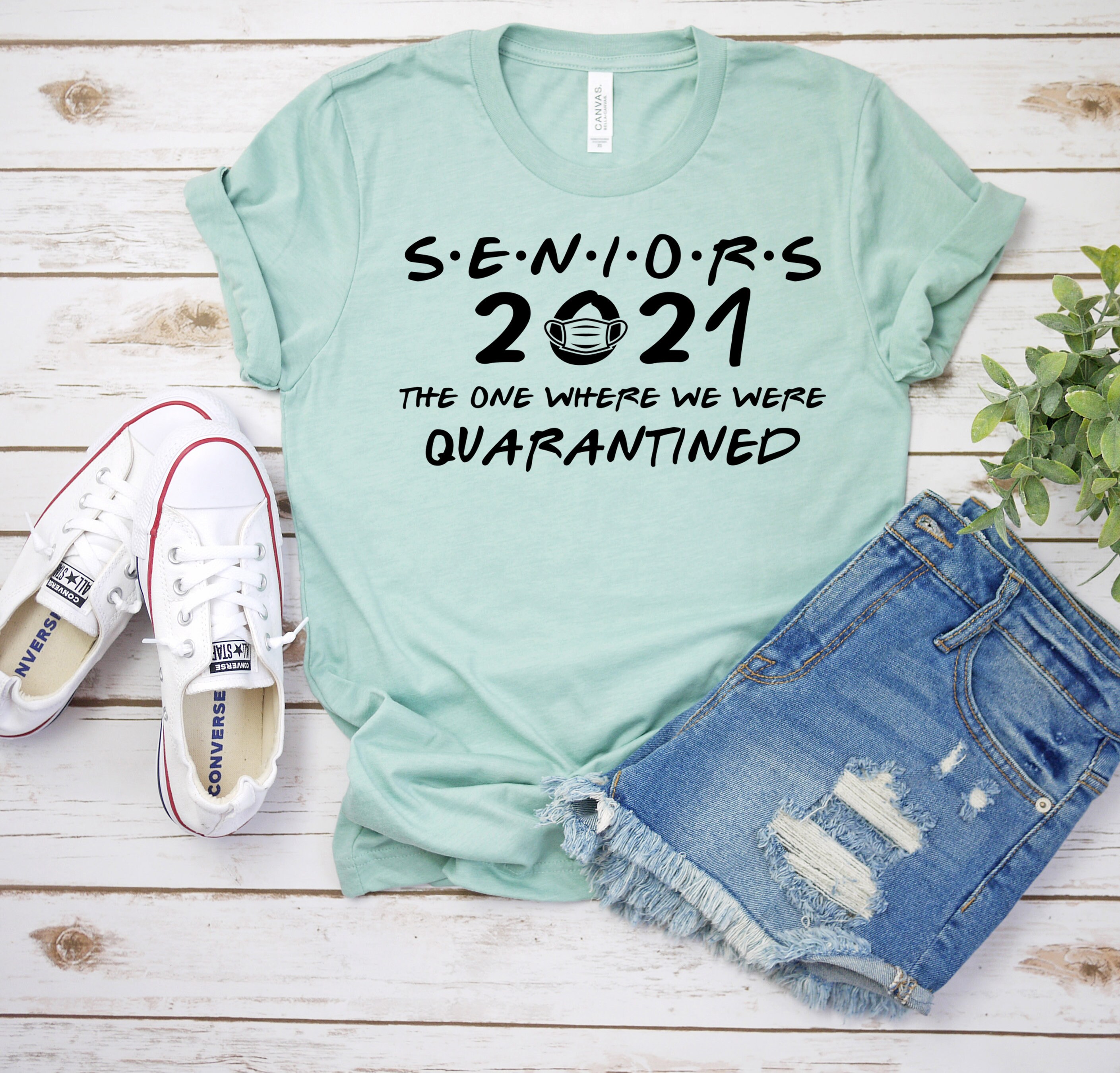 Seniors 2021 the One Where We Were Quarantined Shirt Etsy