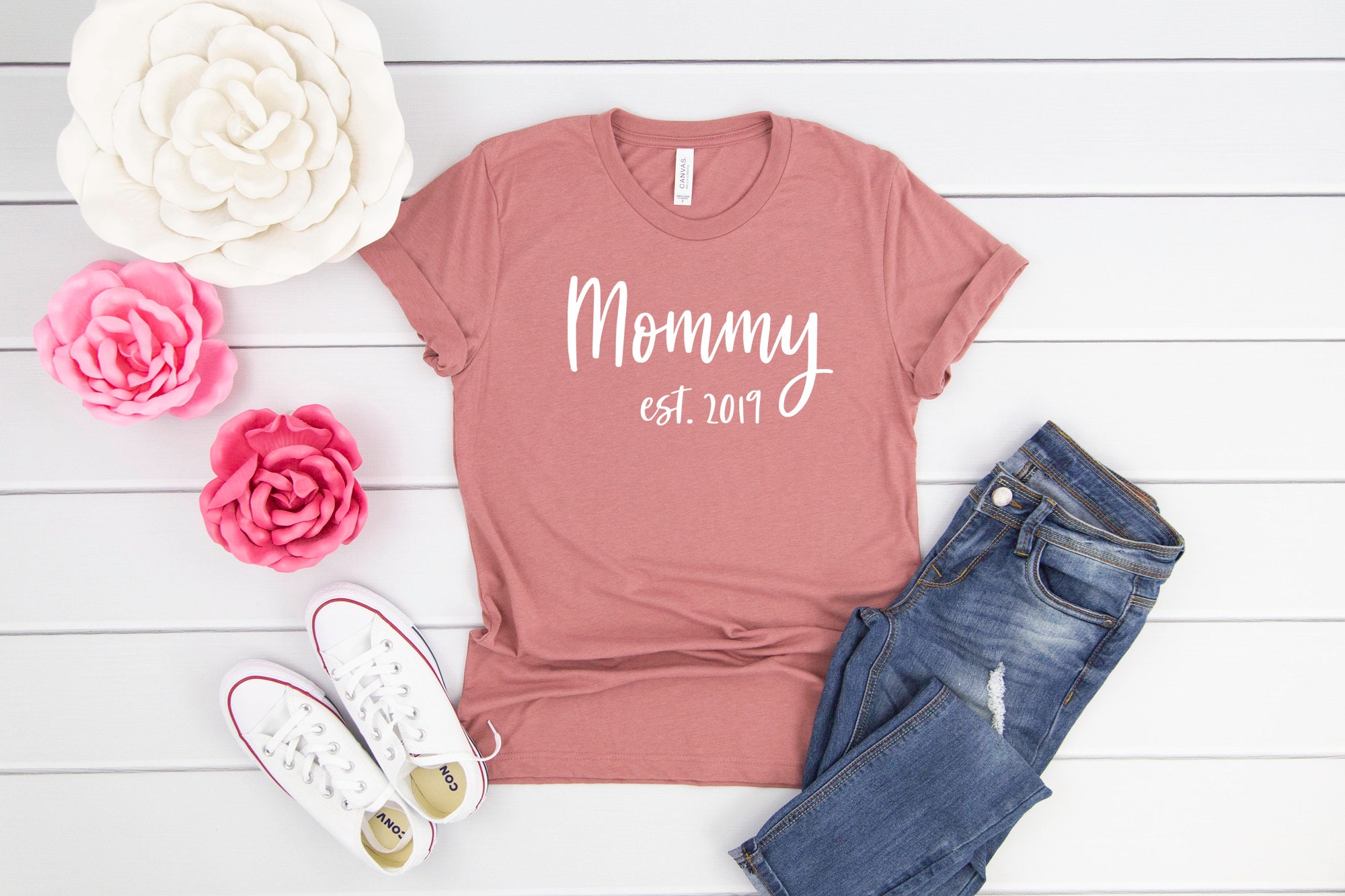 New Mommy Mother's Day Gift Mommy Est Custom Year | Etsy
