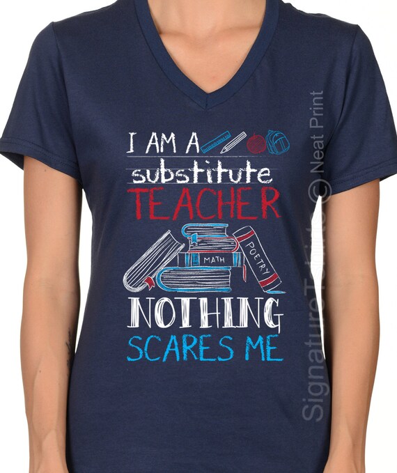 substitute teacher shirts