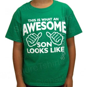 Awesome Son shirt This is What an Awesome Son Looks Like tshirt t shirt matching gift for brother Christmas Gift for boys tshirt kids youth