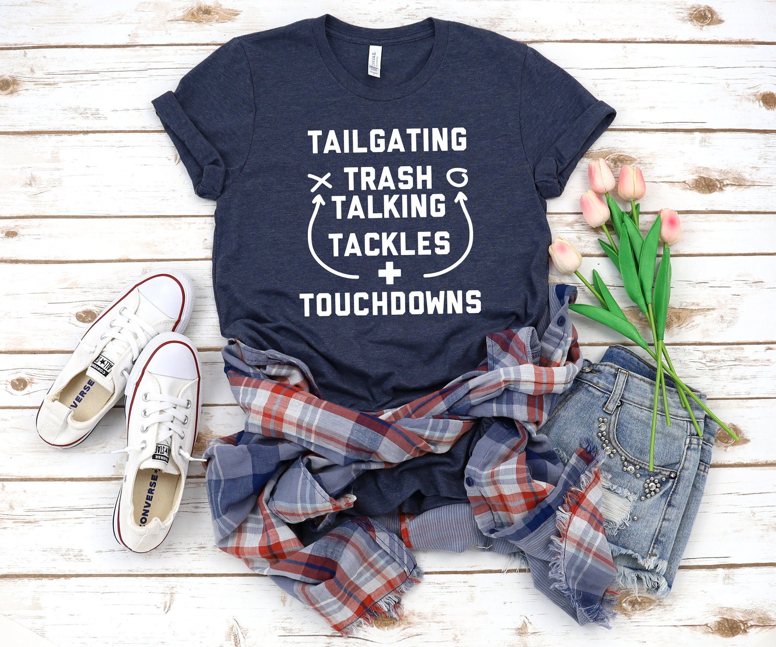 Tailgating Tackles and Touchdowns Shirt Football Shirt Etsy