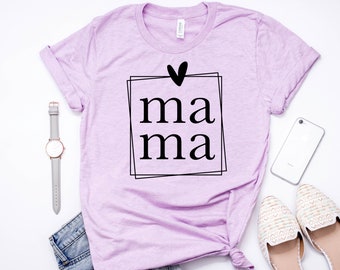 Mama T-Shirt, Mothers Day Shirt, Cute Mommy T Shirt, New Mom Shirt, Cool Womens Shirt, Pregnancy Gift, Gift For Her, Pregnancy Announcement