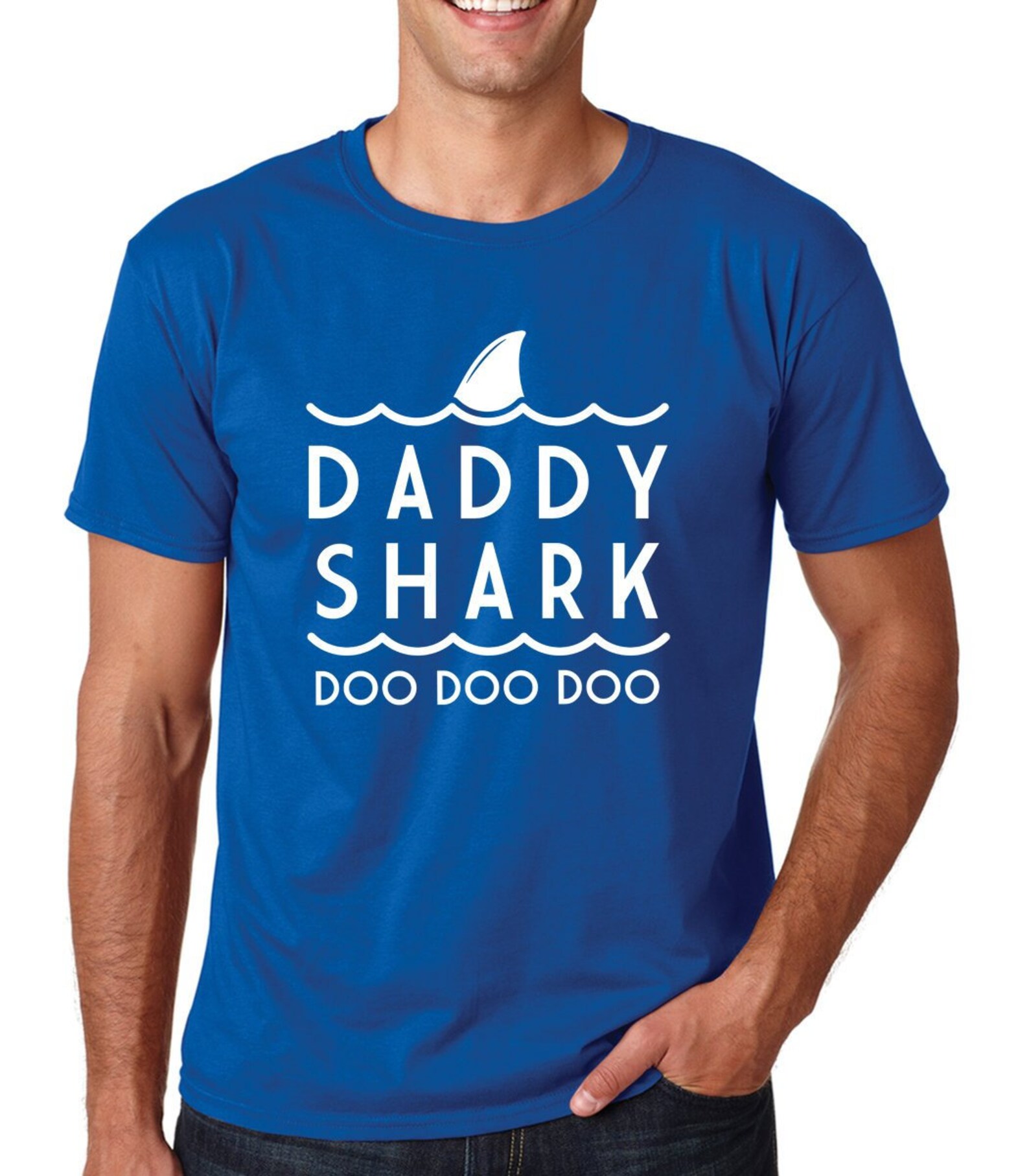 Daddy Shark Daddy Shark Shirt Dad Shark Tshirt Shark Etsy