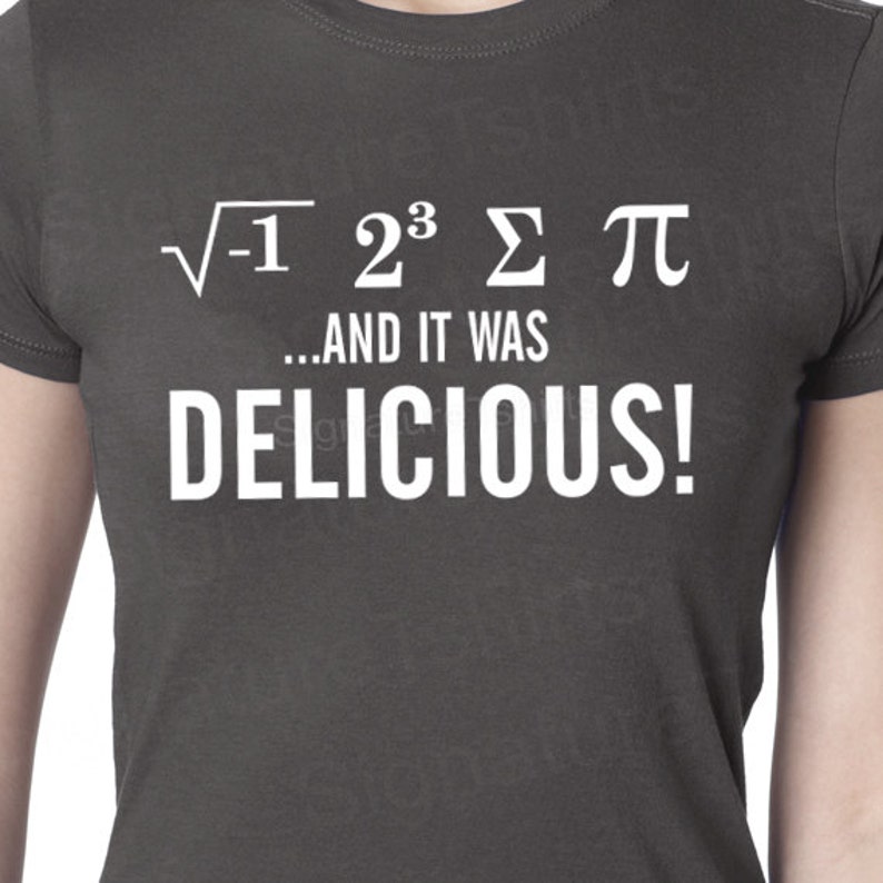 Funny Math shirt I Ate Some Pie and it was DELICIOUS Eight Sum Pi Math Womens T-Shirt tshirt shirt ladies Pi Day gift S, M, L, XL, 2XL image 2