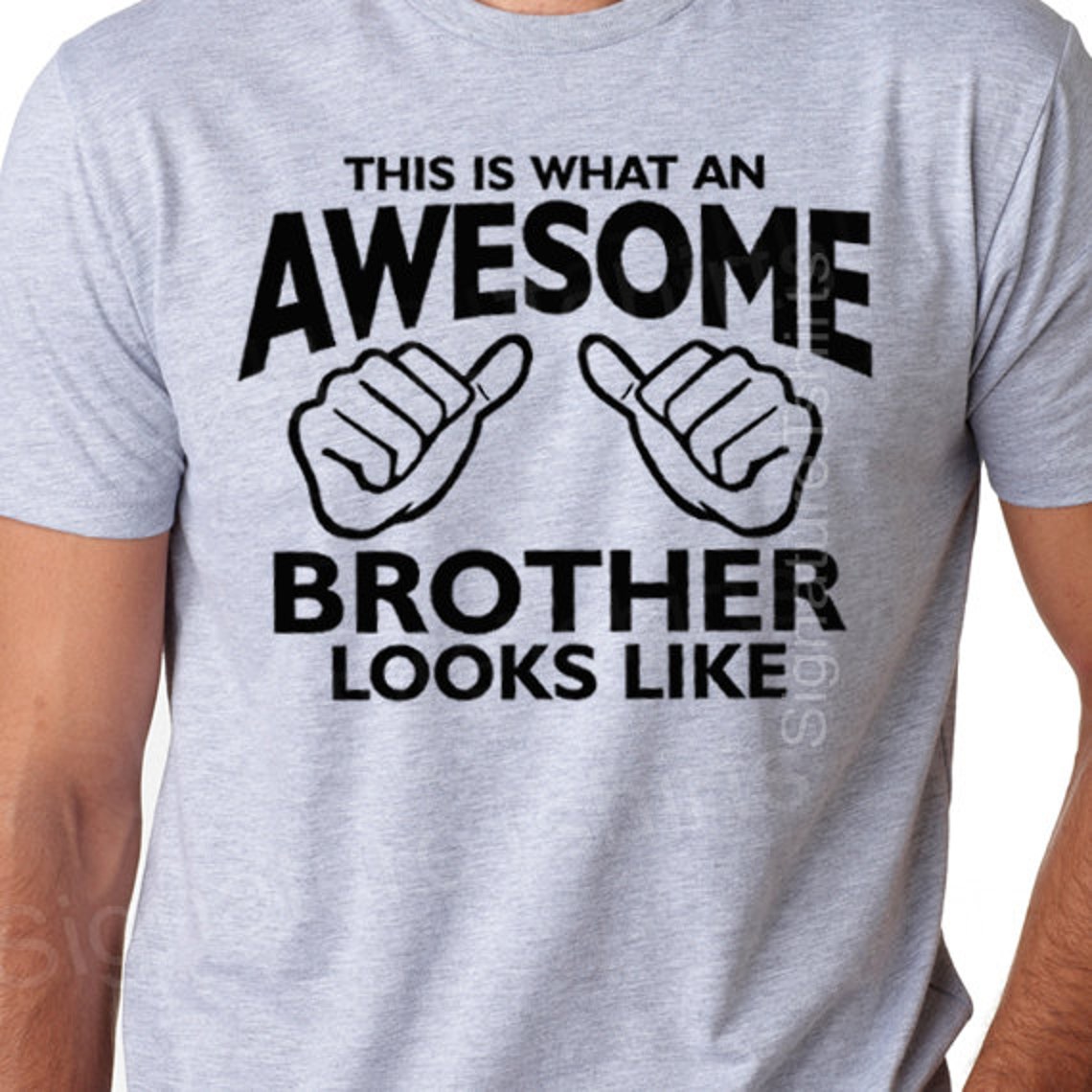 Awesome Brother Shirt Funny Mens T Shirt Gift for Brother Etsy