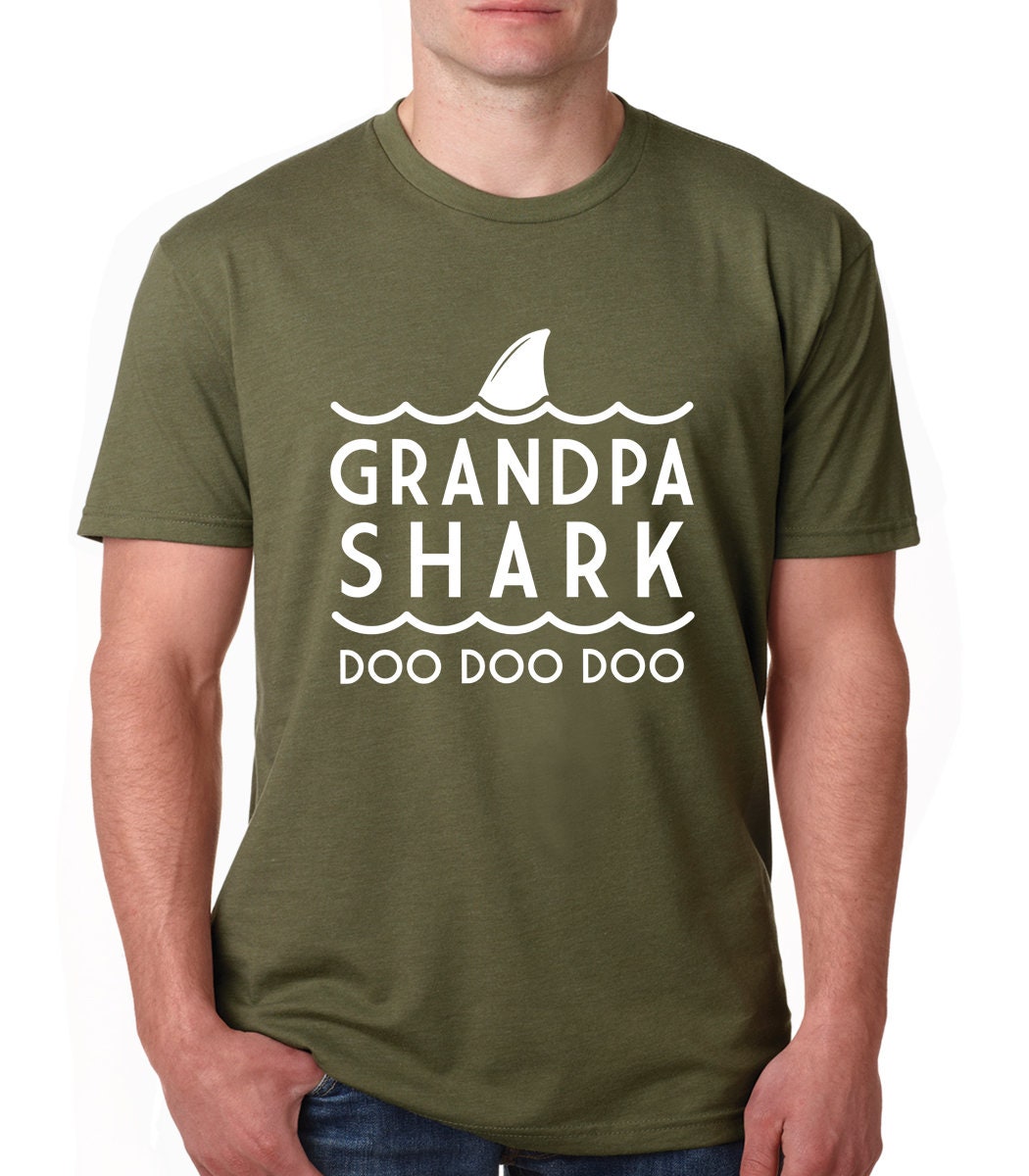 Grandpa Shark Doo Doo Doo Shirt Shark Birthday Party Grandpa | Etsy
