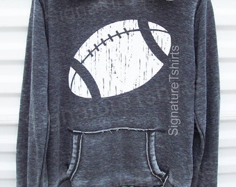 Football Girly Pullover Hoodie Sweatshirt - womens sweater - sport hooded sweatshirt - football jersey - Christmas Gift