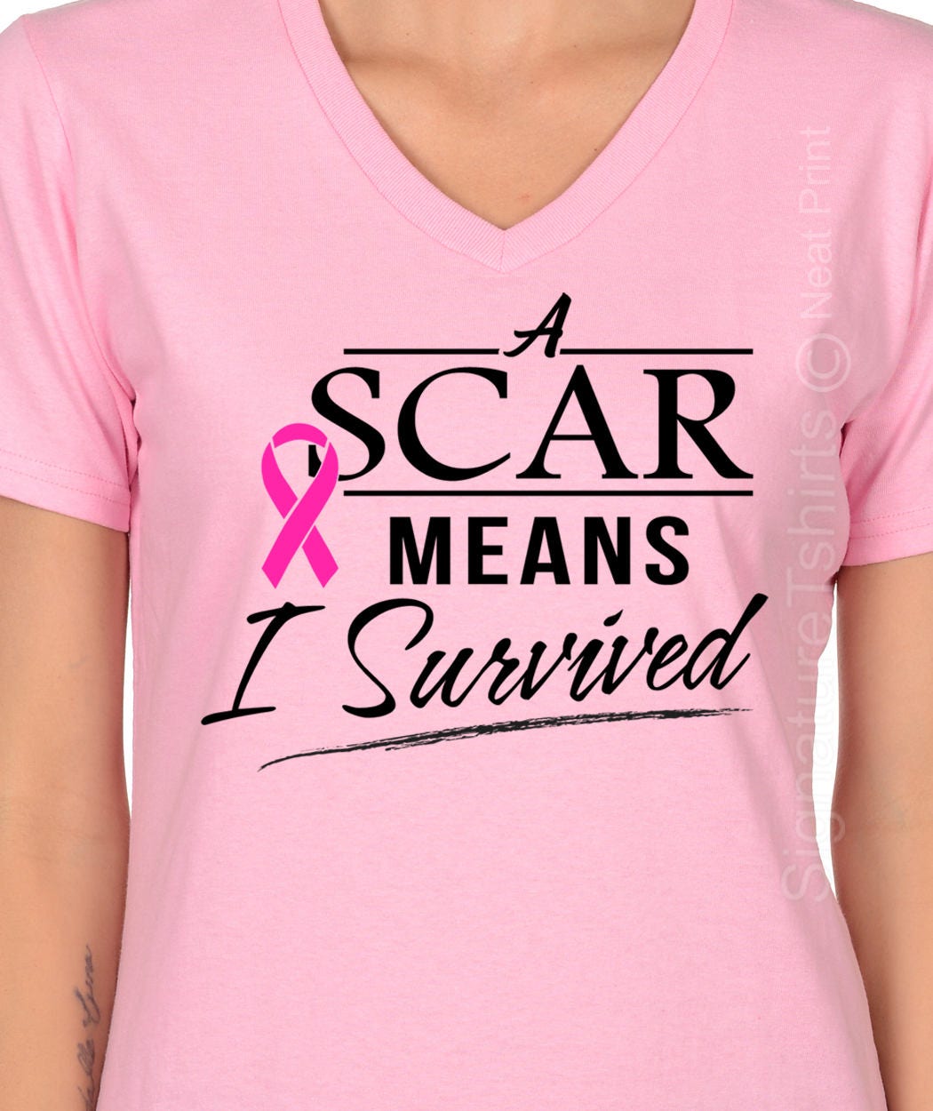 I Survived Breast Cancer Survivor T-Shirt For Women I Survived Breast Cancer Survivor T-Shirt For Women