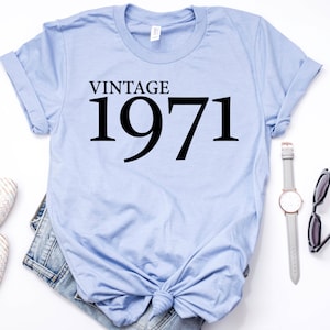 50th Birthday T-shirt, Gifts For Women Men, Vintage 1971 Shirt, 50th Birthday Shirt, 50th Birthday Party, 50th Birthday Gifts, Gift for wife