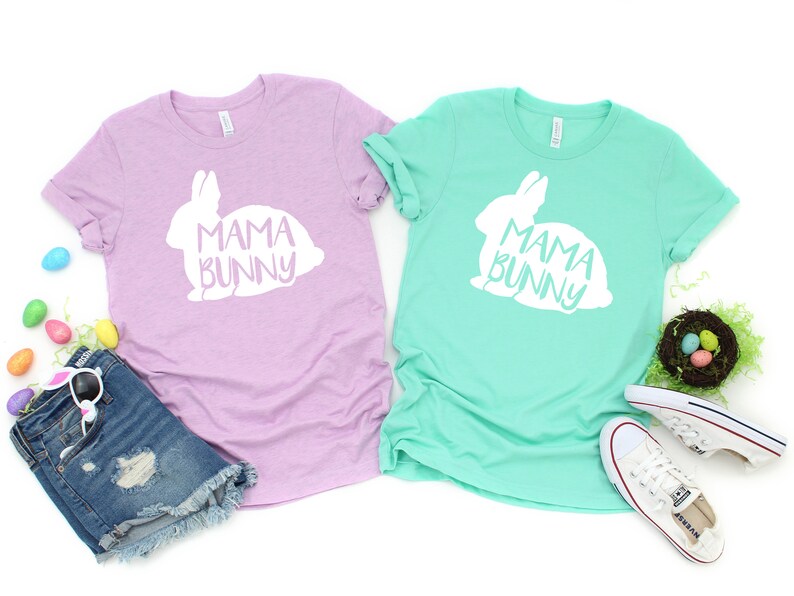 Family Easter Mama Bunny Shirt Easter Shirt for Mom Etsy