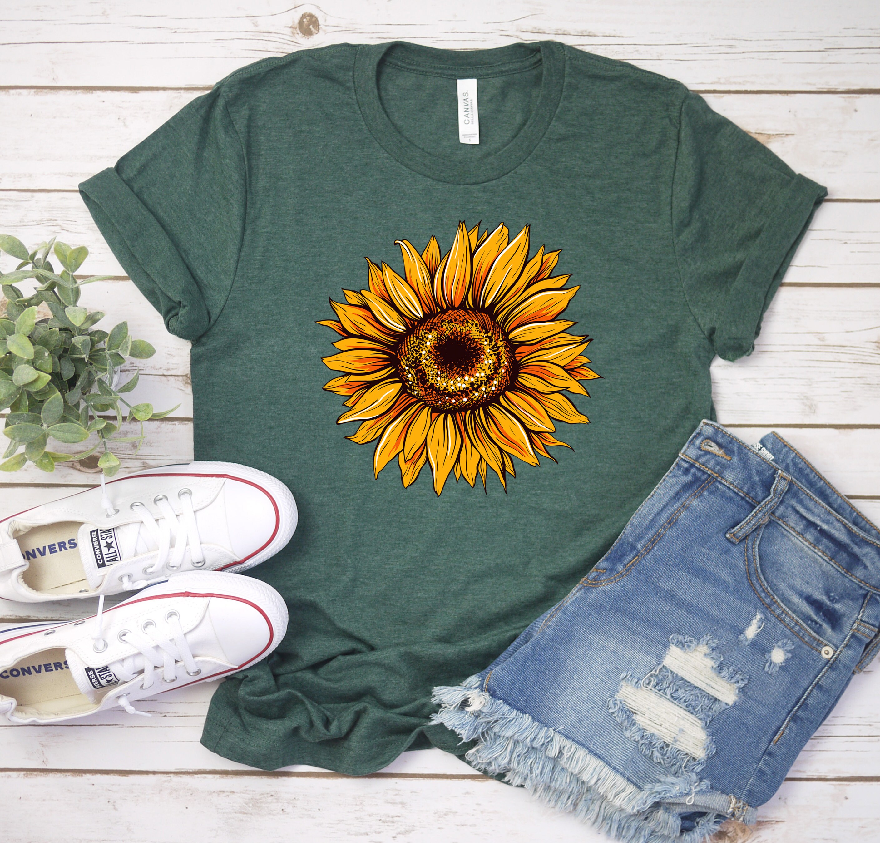 Camisas De Girasol Para Mujer, Lindas Camisetas De Verano Con Gráficos De Diente De León, Camisetas De Manga Corta Para Mujer, Negro -, M